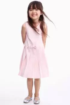 Платье из джерси с бантами H&M, розовый