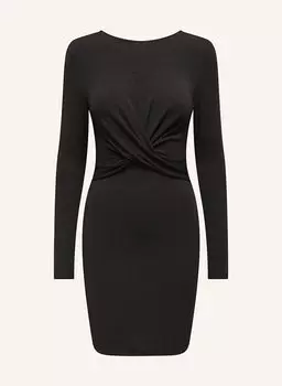 Платье из джерси с блестящей пряжей Only, черный