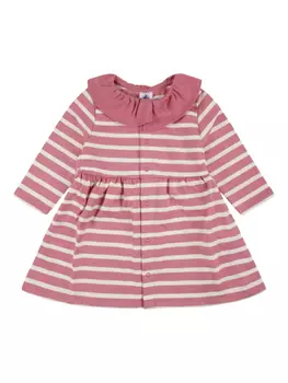 Платье из джерси с длинными рукавами Petit Bateau, розовый