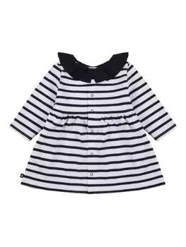 Платье из джерси с длинными рукавами Petit Bateau, белый