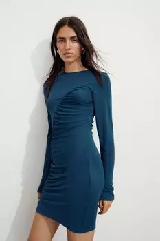 Платье из джерси с драпировкой H&M