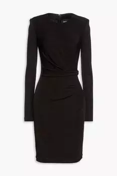Платье из джерси с драпировкой JUST CAVALLI, черный