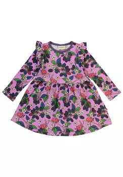 Платье из джерси с ежевикой Smfolk, фиолетовый