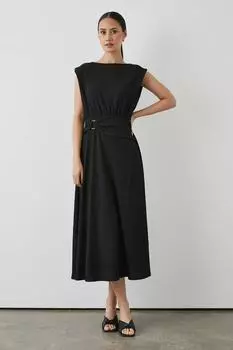 Платье из джерси с поясом Debenhams, черный