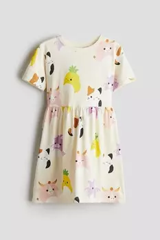 Платье из джерси с принтом H&M, мультиколор