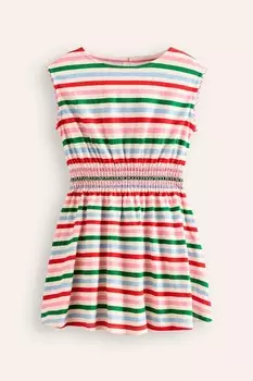 Платье из джерси с присборенной талией Boden, розовый