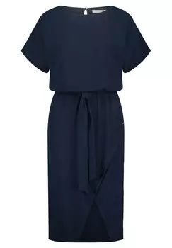 Платье из джерси с рюшами Betty & Co, синий