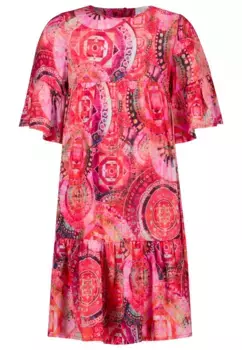 Платье из джерси SALT AND PEPPER с принтом мандала по всей поверхности, цвет Rot-Mehrfarbig