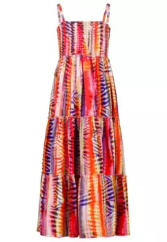 Платье из джерси SALT AND PEPPER "Kids Park", на тонких бретельках и с принтом по всей поверхности, цвет Mehrfarbig