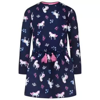Платье из джерси SALT AND PEPPER «Единорог» с принтом единорога AOP, цвет blau
