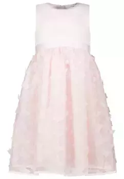 Платье из джерси SALT AND PEPPER с объемными бабочками и атласным верхом, розовый