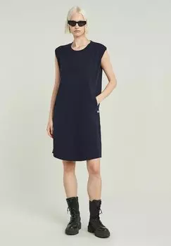 Платье из джерси SEAM DETAIL LOOSE G-STAR, темно-синий