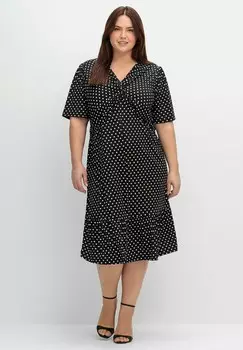 Платье из джерси Sheego, черный