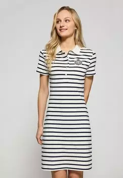 Платье из джерси SHORT SLEEVE BUTTONS DR MARELLA Polo Club, бежевый