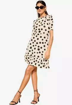 Платье из джерси SHORT SLEEVE HEM REGULAR FIT Friends Like These, бежевый