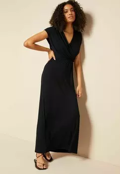 Платье из джерси SHORT SLEEVE WRAP V NECK WAIST Friends Like These, черный