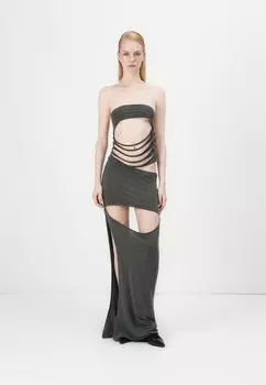 Платье из джерси SLASHED MAXI DRESS - Maxi dress Jaded London, серый