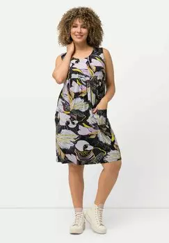Платье из джерси Sleeveless Swing Ulla Popken, черное
