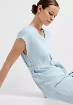 Платье из джерси Slfessential V Neck Dress Selected, кашемировое синее