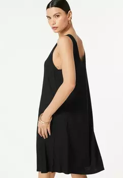 Платье из джерси SLOUCH MIDI AND SLEEVELESS V-NECK REGULAR FIT Next, черный