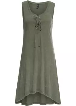 Платье из джерси со шнуровкой Rainbow, зеленый