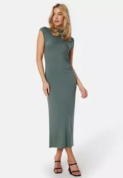 Платье из джерси SOFT CAP SLEEVE DRAPY DRESS - Shift dress Bubbleroom, зеленый