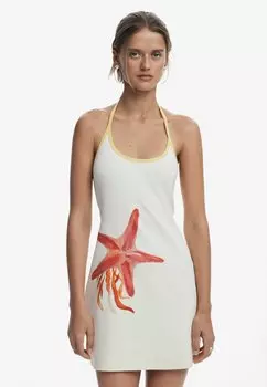 Платье из джерси STARFISH KNOTTED - Shift dress Desigual, серый