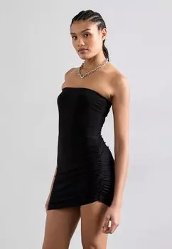 Платье из джерси STRAPLESS SIDE DRAPE PICKLEBALL DRESS Norma Kamali, черный