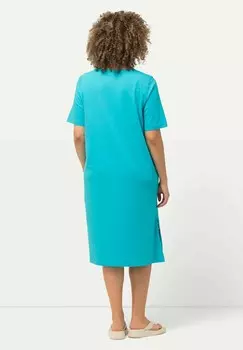 Платье из джерси STRAPPY CUTOUT Ulla Popken, синий