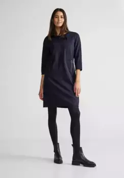 Платье из джерси STREET ONE, однотонное, синий