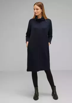 Платье из джерси STREET ONE с боковыми карманами, синий