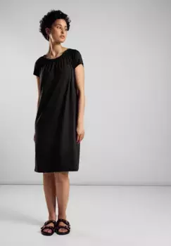 Платье из джерси STREET ONE с вырезом Carmen, черный