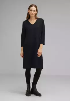 Платье из джерси STREET ONE с боковыми карманами, синий