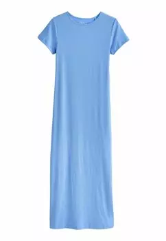 Платье из джерси STYLE COLUMN WITH SLIT DETAIL Next, синий