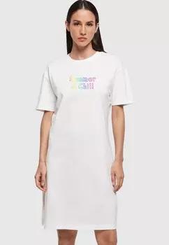 Платье из джерси SUMMER AND CHILL RAINBOW SLIT Merchcode, белый