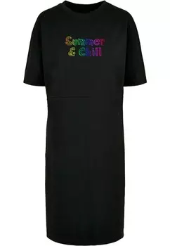 Платье из джерси SUMMER AND CHILL RAINBOW SLIT Merchcode, черный