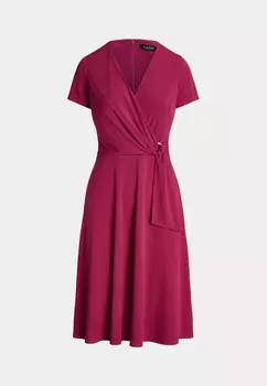 Платье из джерси SURPLICE JERSEY DRESS Lauren Ralph Lauren, фиолетовый