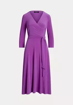 Платье из джерси SURPLICE JERSEY DRESS Lauren Ralph Lauren, фиолетовый