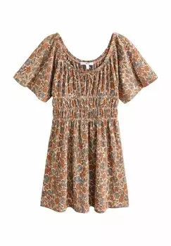 Платье из джерси TALL FIT SHORT SLEEVE TIE FRONT Next, розовый