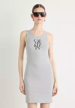 Платье из джерси TANK DRESS Calvin Klein Jeans, серый