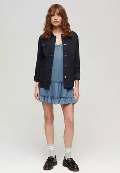 Платье из джерси Tiered Cami Mini Superdry, темно-синий