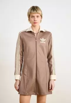 Платье из джерси TRACK DRESS adidas Originals, коричневый