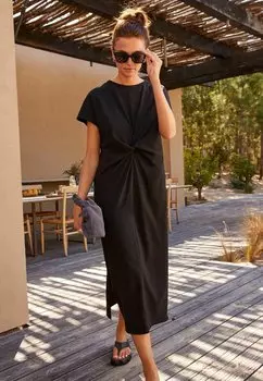 Платье из джерси Twist-Regular Fit Next, черное