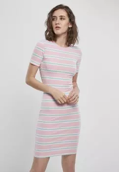 Платье из джерси Urban Classics, розовый