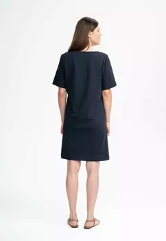 Платье из джерси V-NECK JANITRA MELA, темно-синий