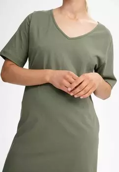 Платье из джерси V-NECK JANITRA MELA, бронза