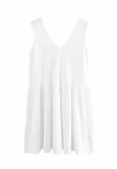 Платье из джерси V-NECK SUMMER Next, белый