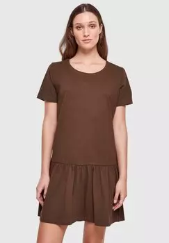 Платье из джерси Valance Urban Classics, коричневое
