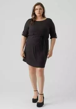 Платье из джерси Vero Moda Curve, черный