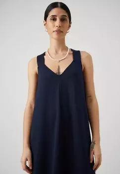 Платье из джерси Vero Moda, темно-синий Vmketty Singlet Ankle Dress